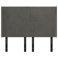 vidaXL Headboard with Ears Dark Gray 57.9