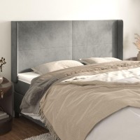 vidaXL Headboard with Ears Light Gray 64.2