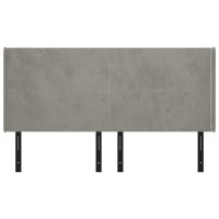 vidaXL Headboard with Ears Light Gray 64.2