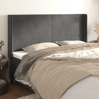 vidaXL Headboard with Ears Dark Gray 72