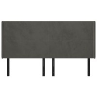 vidaXL Headboard with Ears Dark Gray 79.9