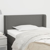 vidaXL Headboard with Ears Dark Gray 40.6