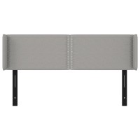 vidaXL Headboard with Ears Light Gray 57.9