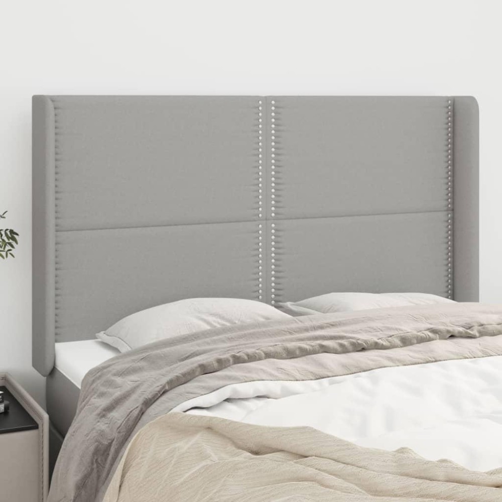 vidaXL Headboard with Ears Light Gray 57.9