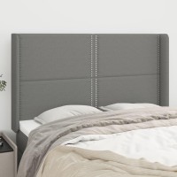 vidaXL Headboard with Ears Dark Gray 57.9