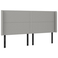 vidaXL Headboard with Ears Light Gray 64.2