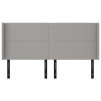 vidaXL Headboard with Ears Light Gray 64.2