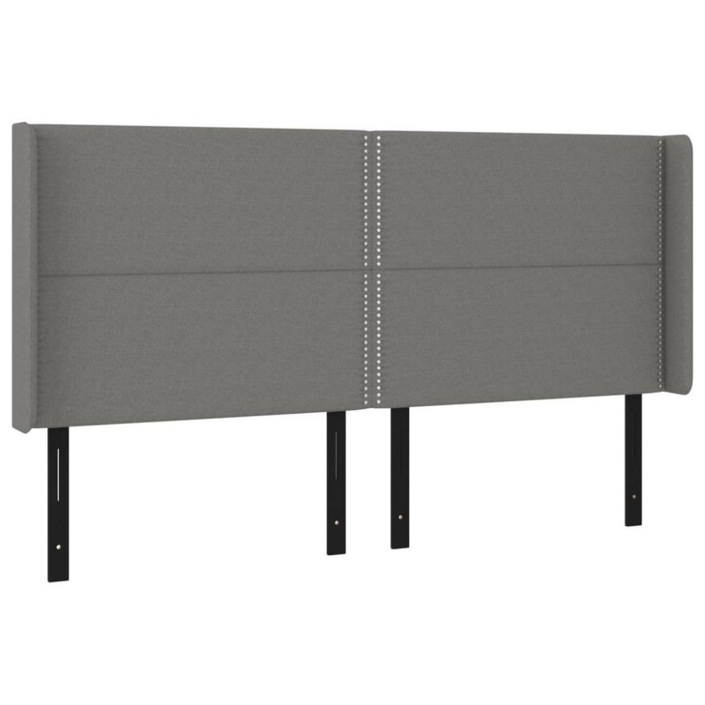 vidaXL Headboard with Ears Dark Gray 79.9