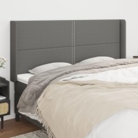 vidaXL Headboard with Ears Dark Gray 79.9