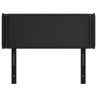 vidaXL Headboard with Ears Black 40.6