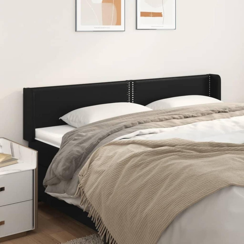 vidaXL Headboard with Ears Black 72