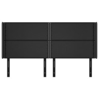 vidaXL Headboard with Ears Black 64.2