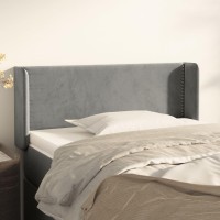 vidaXL Headboard with Ears Light Gray 40.6