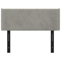 vidaXL Headboard with Ears Light Gray 40.6