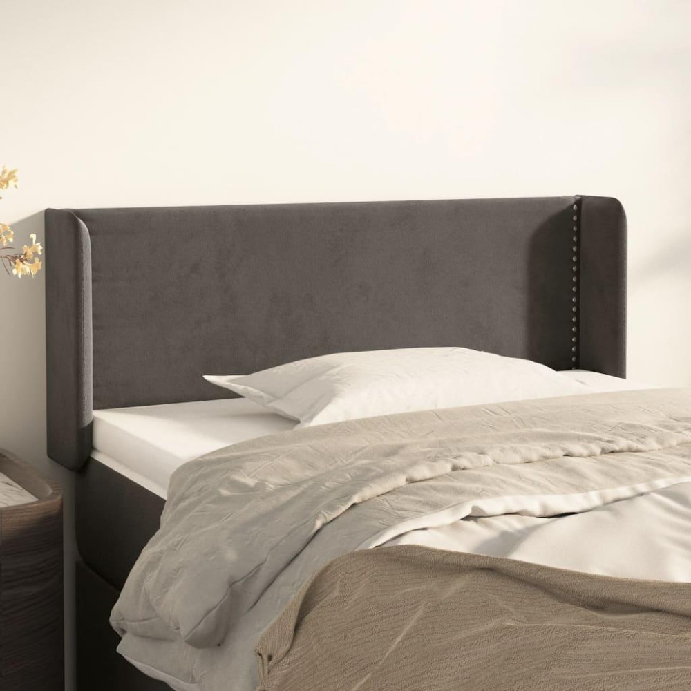 vidaXL Headboard with Ears Dark Gray 40.6