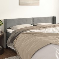 vidaXL Headboard with Ears Light Gray 64.2