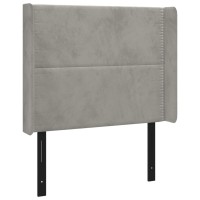 vidaXL Headboard with Ears Light Gray 40.6