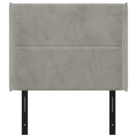 vidaXL Headboard with Ears Light Gray 40.6