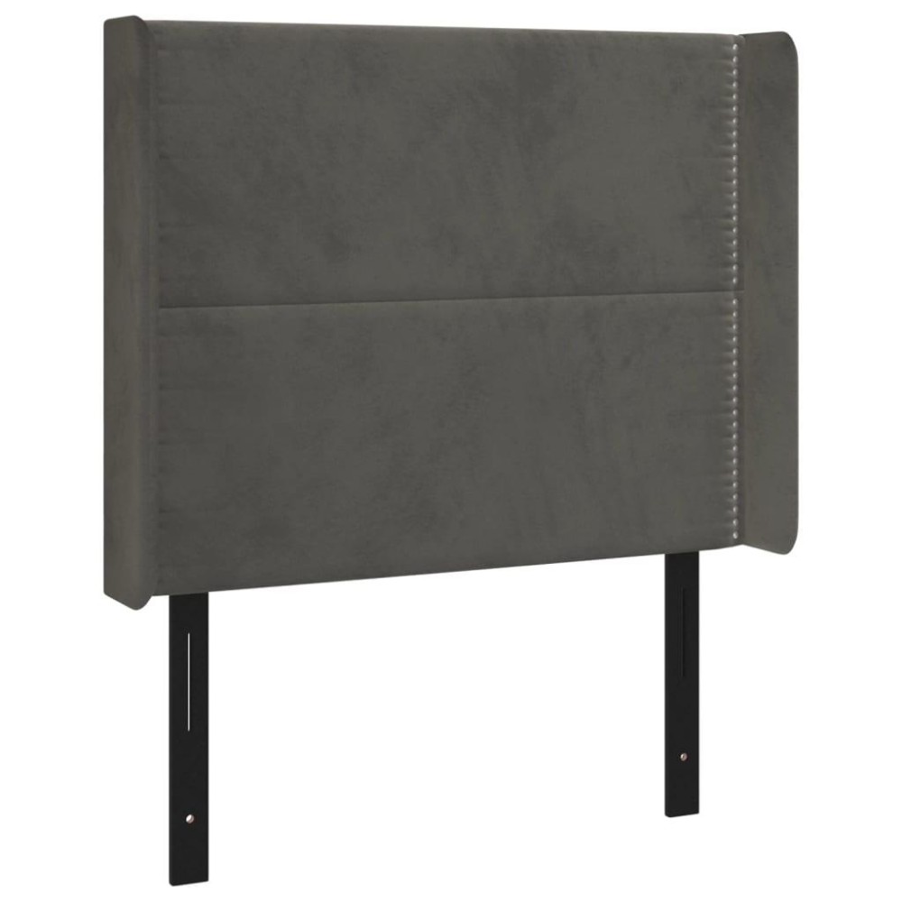 vidaXL Headboard with Ears Dark Gray 40.6