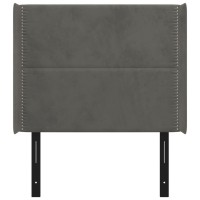 vidaXL Headboard with Ears Dark Gray 40.6