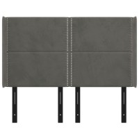 vidaXL Headboard with Ears Dark Gray 57.9