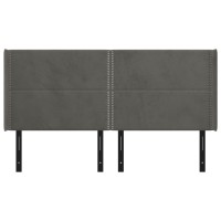 vidaXL Headboard with Ears Dark Gray 64.2