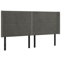 vidaXL Headboard with Ears Dark Gray 72