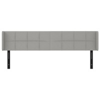 vidaXL Headboard with Ears Light Gray 64.2