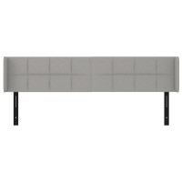 vidaXL Headboard with Ears Light Gray 79.9