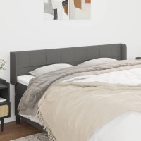 vidaXL Headboard with Ears Dark Gray 79.9