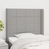 vidaXL Headboard with Ears Light Gray 40.6