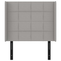 vidaXL Headboard with Ears Light Gray 40.6