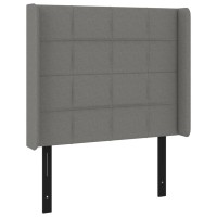 vidaXL Headboard with Ears Dark Gray 40.6