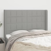 vidaXL Headboard with Ears Light Gray 57.9