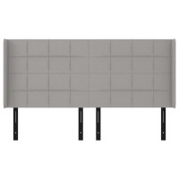 vidaXL Headboard with Ears Light Gray 64.2