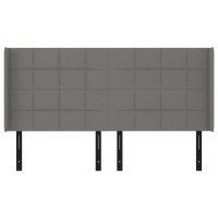 vidaXL Headboard with Ears Dark Gray 64.2