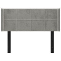 vidaXL Headboard with Ears Light Gray 40.6