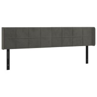 vidaXL Headboard with Ears Dark Gray 64.2