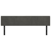 vidaXL Headboard with Ears Dark Gray 64.2