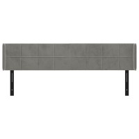 vidaXL Headboard with Ears Light Gray 79.9