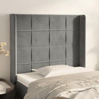 vidaXL Headboard with Ears Light Gray 40.6