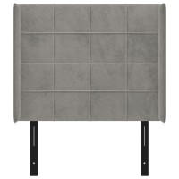 vidaXL Headboard with Ears Light Gray 40.6