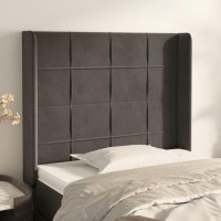 vidaXL Headboard with Ears Dark Gray 40.6