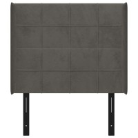 vidaXL Headboard with Ears Dark Gray 40.6