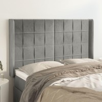 vidaXL Headboard with Ears Light Gray 57.9