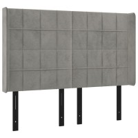 vidaXL Headboard with Ears Light Gray 57.9