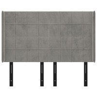 vidaXL Headboard with Ears Light Gray 57.9