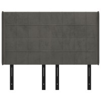 vidaXL Headboard with Ears Dark Gray 57.9