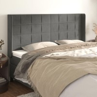 vidaXL Headboard with Ears Dark Gray 64.2