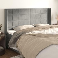 vidaXL Headboard with Ears Light Gray 72